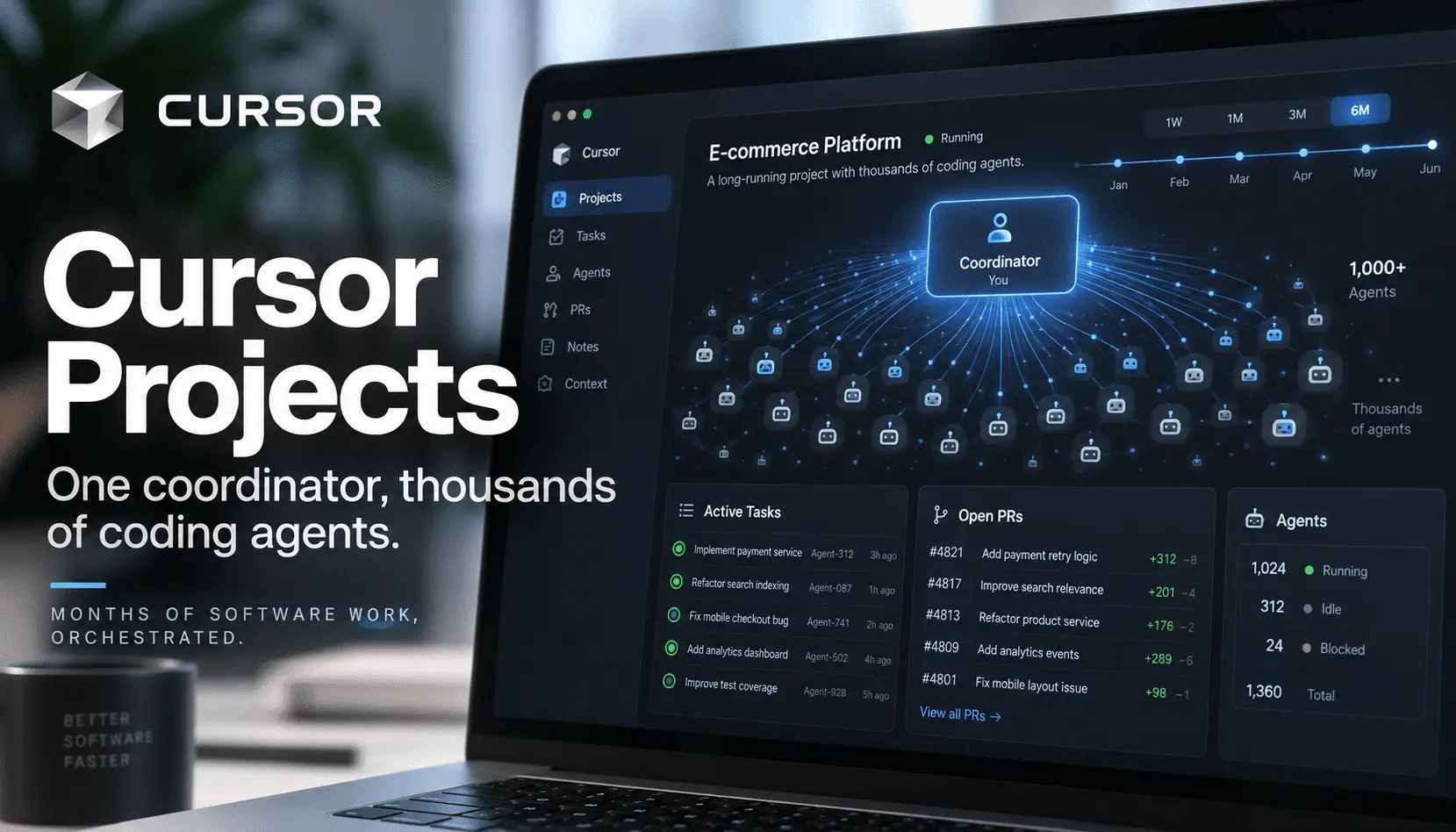 Cursor Projects 深度解析：四层 Agent 架构与自定义模型接入